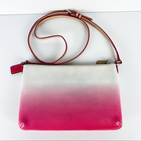 COACH Pink Peyton Ombre Brinn East/West Swingpack Crossbody Bag - Picture 7 of 10